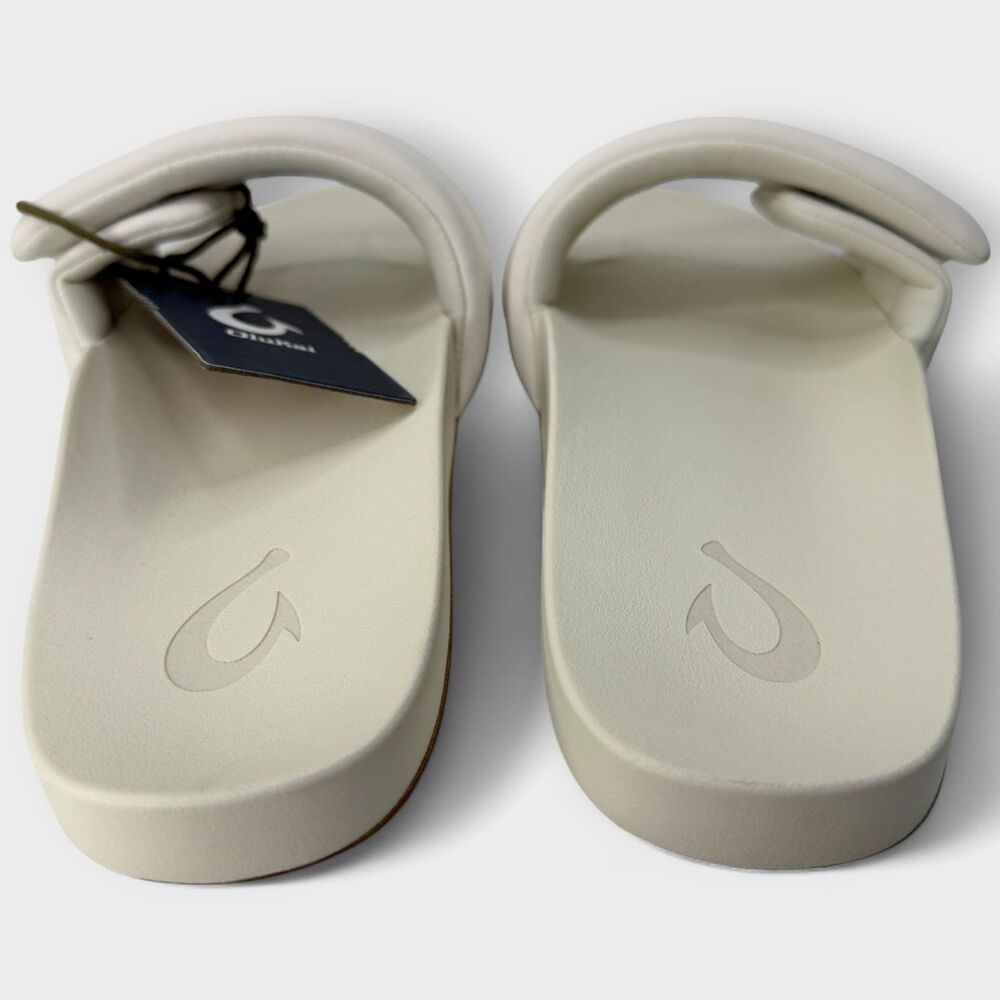 OluKai Sunbeam Puffy Slide Sandals Womens Size 9 Off White Arch Support NWOB - Picture 5 of 10